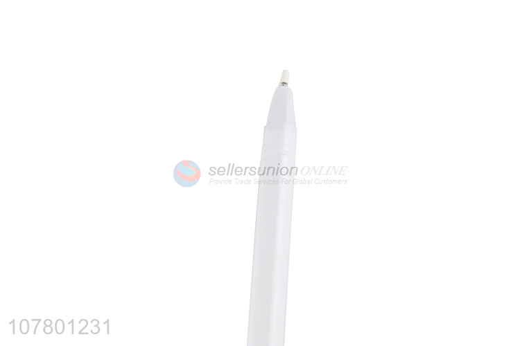 Creative white plastic gel pen office signature pen