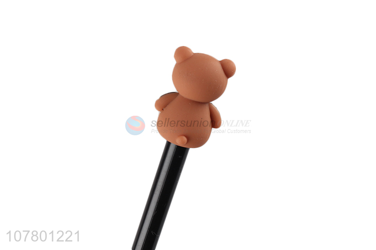 Wholesale brown bear gel pen office signature pen