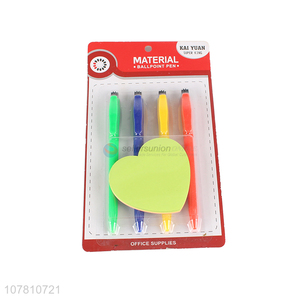 Wholesale stationery set ball-point pen and sticky note set