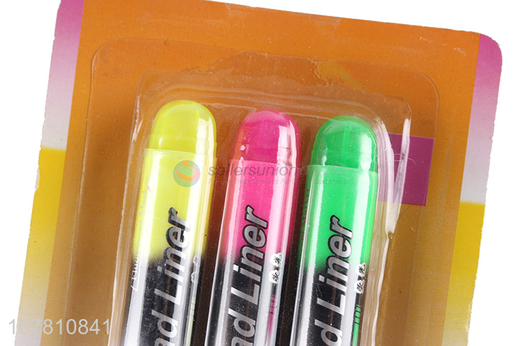 China supplier 4 pieces fluorescent highlighter pens for student