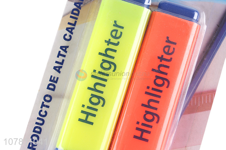 Wholesale 2 pieces mini highlighter marking pen for student