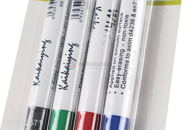 Best Selling 4 Pieces Multipurpose Erasable Whiteboard Marker Set