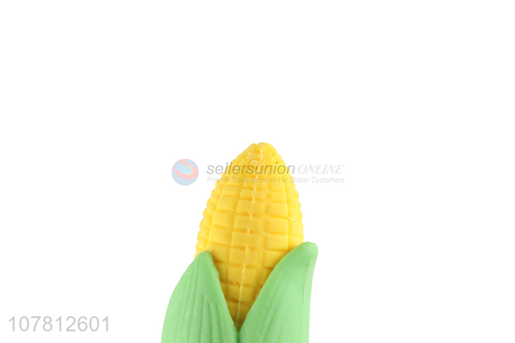 New arrival corn shaped eraser mini novelty cartoon eraser