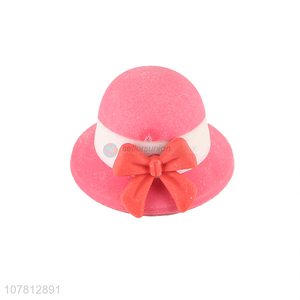 China factory creative sunhat shaped eraser children toy eraser