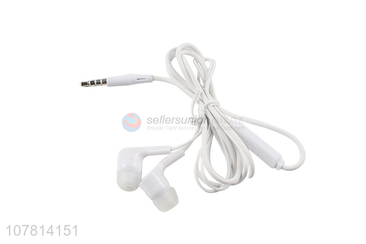 Low price wholesale white bass earphone wired in-ear headphones