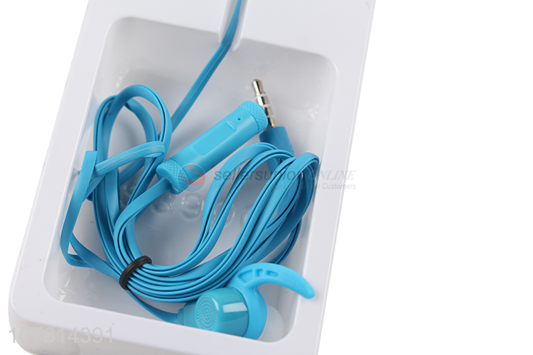 Creative design blue universal in-ear headphones