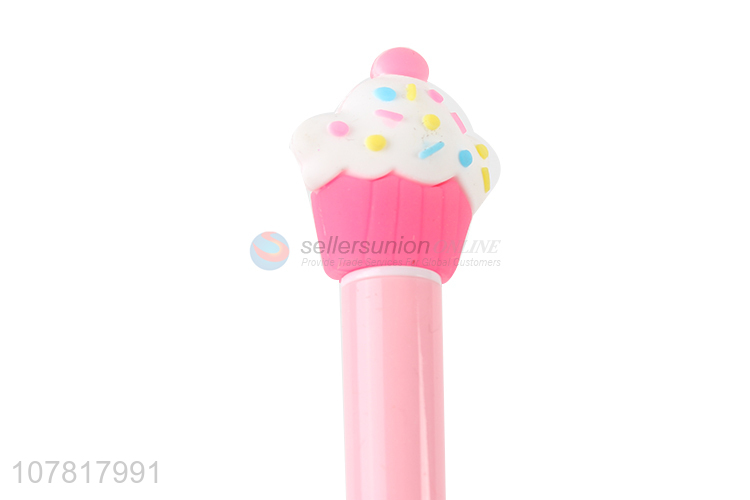 New product cute design cake led light gel pen