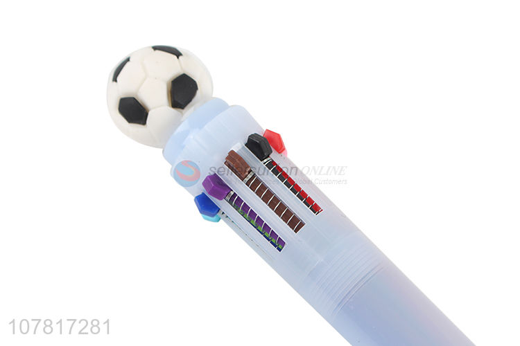 New product football 10 color office ballpoint pen