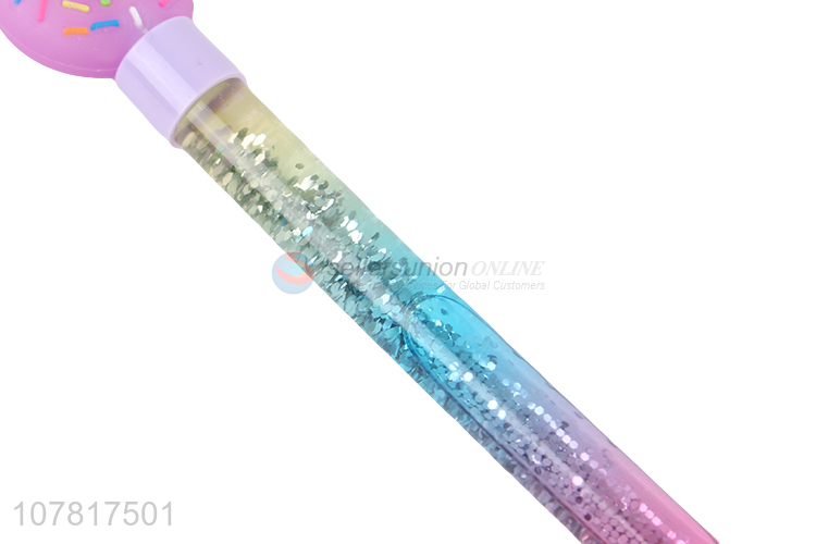 Good selling colourful quicksand gel pen for kids