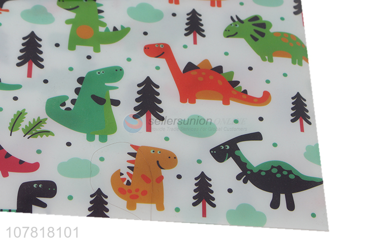 Factory direct sale cartoon animal printing plastic file bag