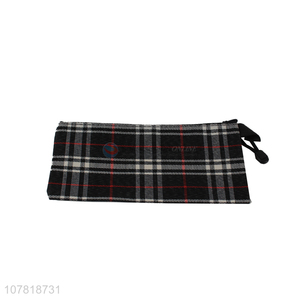 Simple plaid storage bag universal document bag