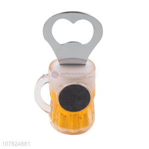 Hot sale magnet beer cup shape bottle opener