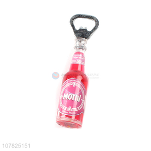 Factory price beer bottle shape fridge magnet bottle opener