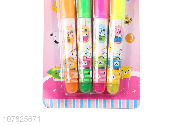 High quality multicolor highlighter children educational brush