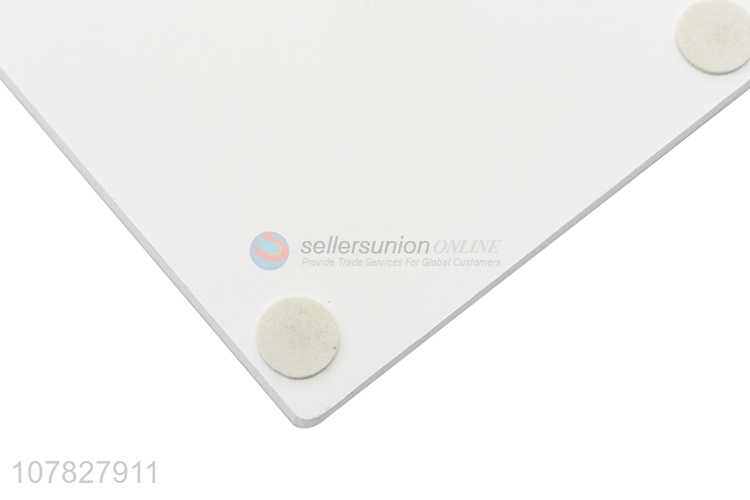 Latest product green leaf pattern heat resistance mdf cup mats