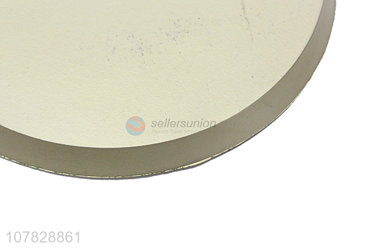 Wholesale round gold serving plates fruit plate for wedding decoration