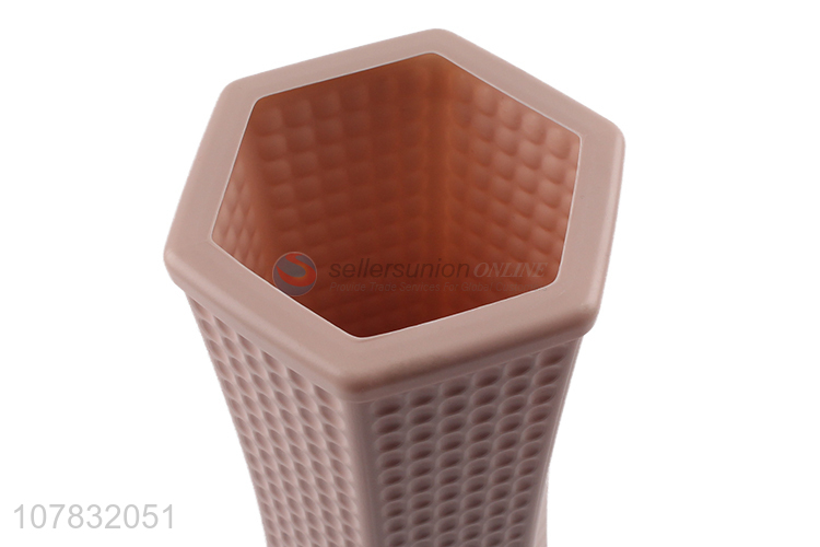 Good quality ceramic look plastic vase dried flower vase for decoration