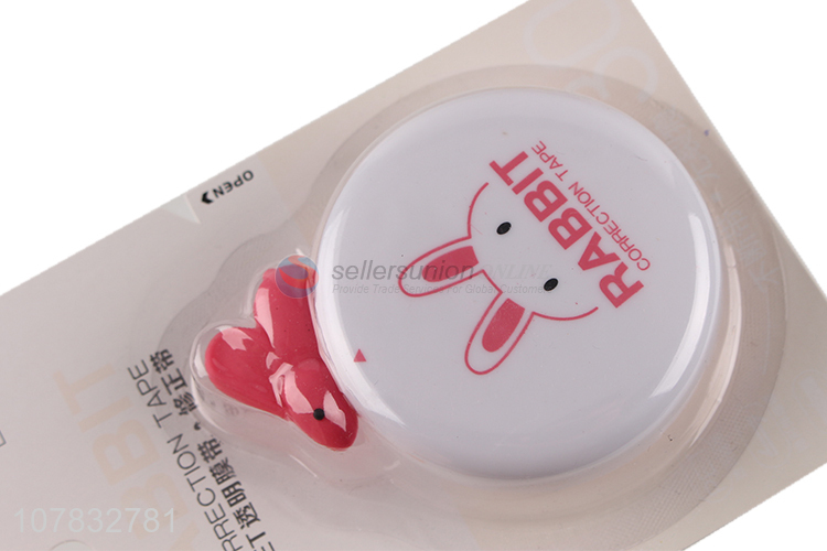 Creative style cartoon rabbit round student correction tape