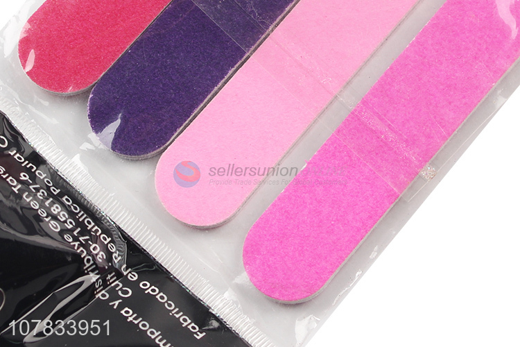 Good Sale 4 Pieces Colorful Nail Polish Nail File Set