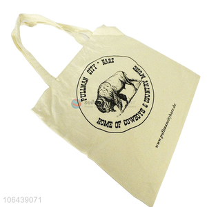 Factory wholesale beige large-capacity cotton bag