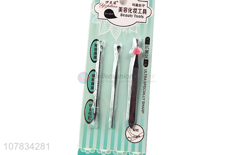 Best Sale Eyebrow Tweezer Earpick Acne Pin Set