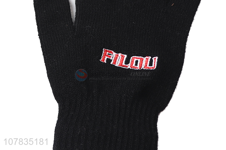 High quality men women knitted gloves adult winter warm gloves wholesale