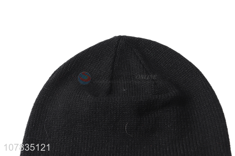 Best selling men winter beanie hat wholesale knitting sport cap