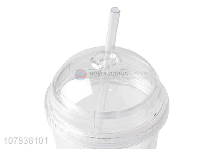 Hot Sale Transparent Water Cup Drinking Cup With Straw