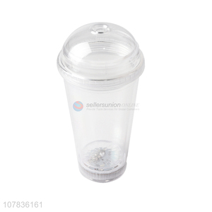 High Quality Plastic Straw Cup With Light