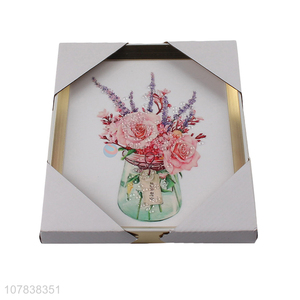 China wholesale creative printing flower painting for hotel decoration