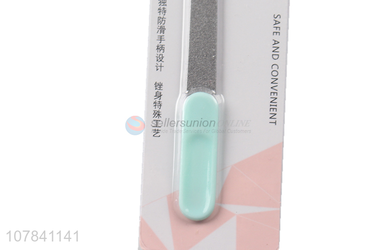 High quality non-slip handle stainless steel nail file