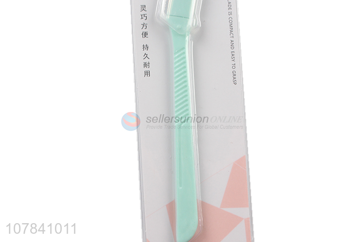 China wholesale stainless steel blade eyebrow trimming knife for women