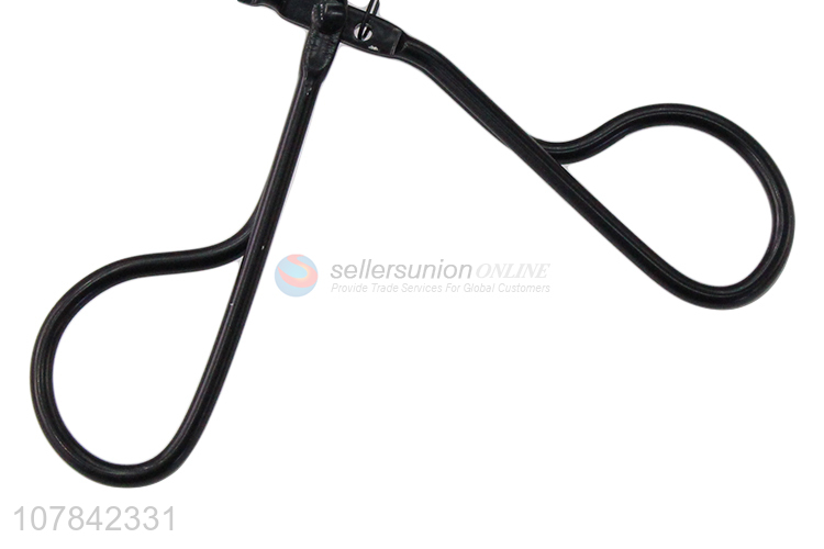 Hot sale all black stainless steel eyelash curler makeup supplies