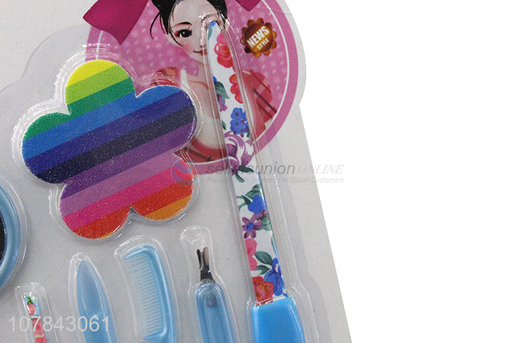 Promotional items beauty kit nail file eyebrow brush earpick