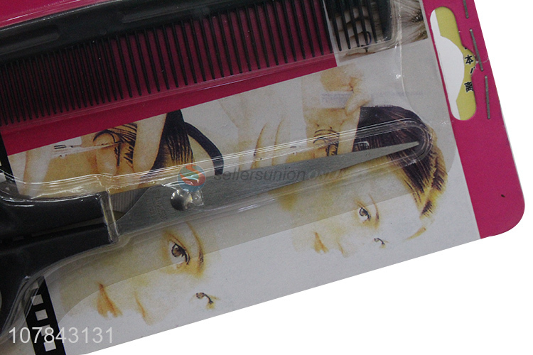 China supplier barber hairdressing tool hair scissor with comb