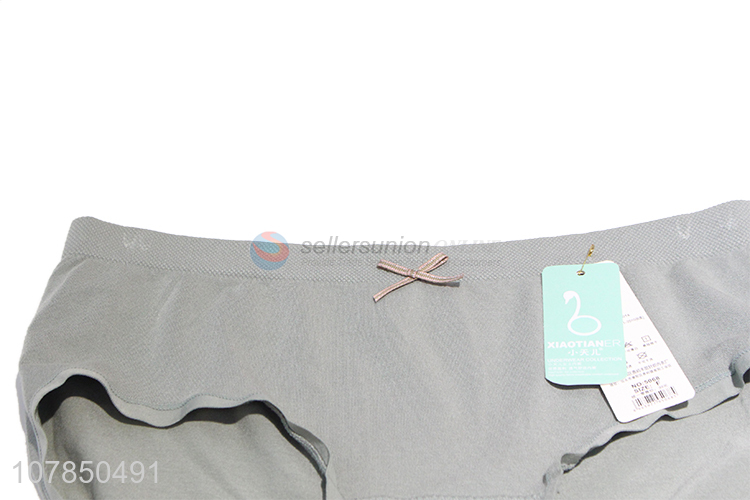 Good price wholesale grey seamless panties for women