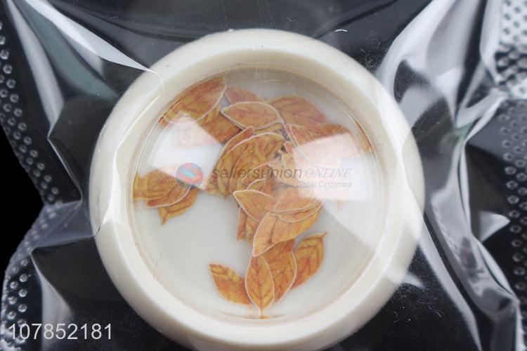 Most popular decorative simulation leaf nail decals nail supplies