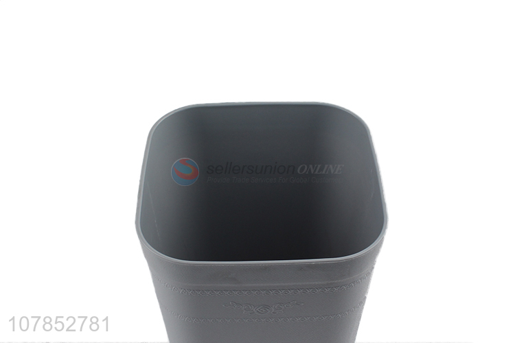 High quality durable grey pp waste bin for household