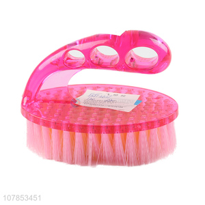 Wholesale pink plastic household cleaning brush shoe brush