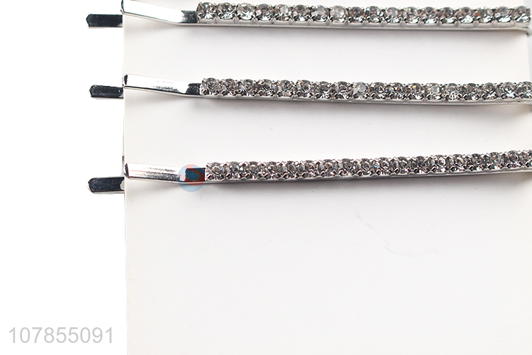 Custom 4 Pieces Bling Bling Hair Pin Fashion Hair Clip