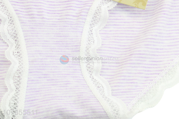 Good sale purple breathable summer stretch panties for women