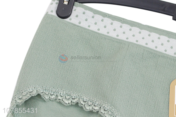 Hot products green lady soft cotton underwear panties wholesale