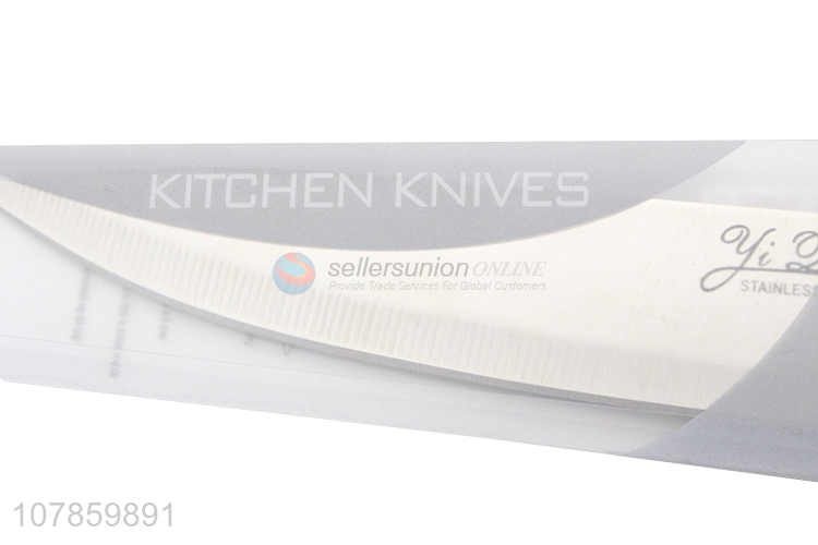 High quality silver stainless steel cooking knife for chef