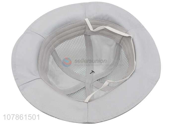 Top products grey cartoon embroidery fisherman hat for sale