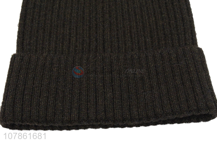 Hot sale fashion beanie cap knitted hat for men and women