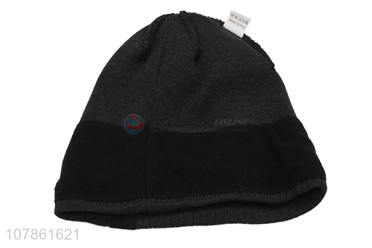 Most popular black fashion knitted hat for men and women