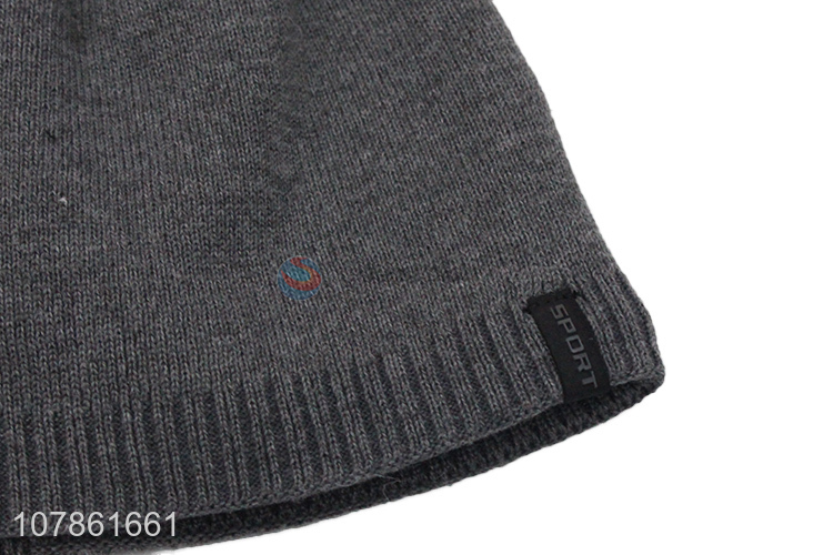 Good selling fashion winter beanie cap knitted hat wholesale