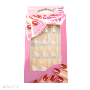 Good Sale Ladies Nail Care Tips Press On Artificial Fingernails