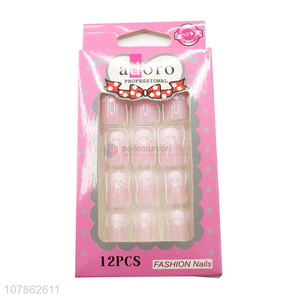 Wholesale 12 Pieces Press On Fake Nails False Nail Tips Set