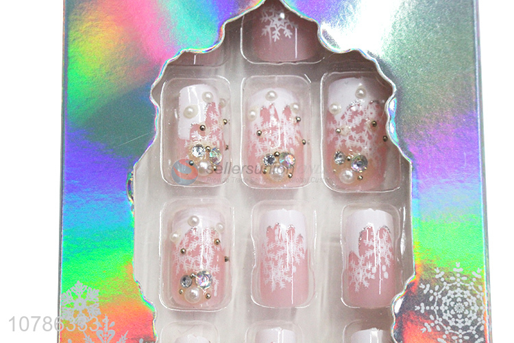 Promotional Bride Nail Tips Fake Nails Press On Artificial Nails